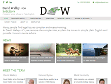 Tablet Screenshot of davidwalley.ie
